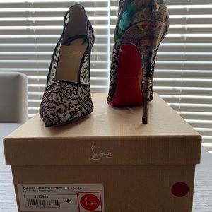 Christian Louboutin Multicolor Lace Follies